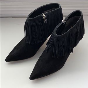 Sam Edelman fringe bootie. Like new!
